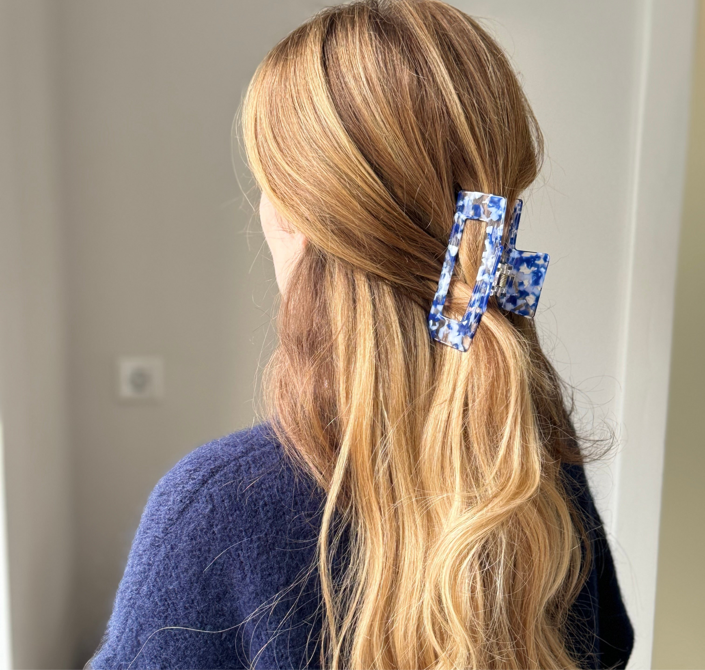 Haarklammer blau
