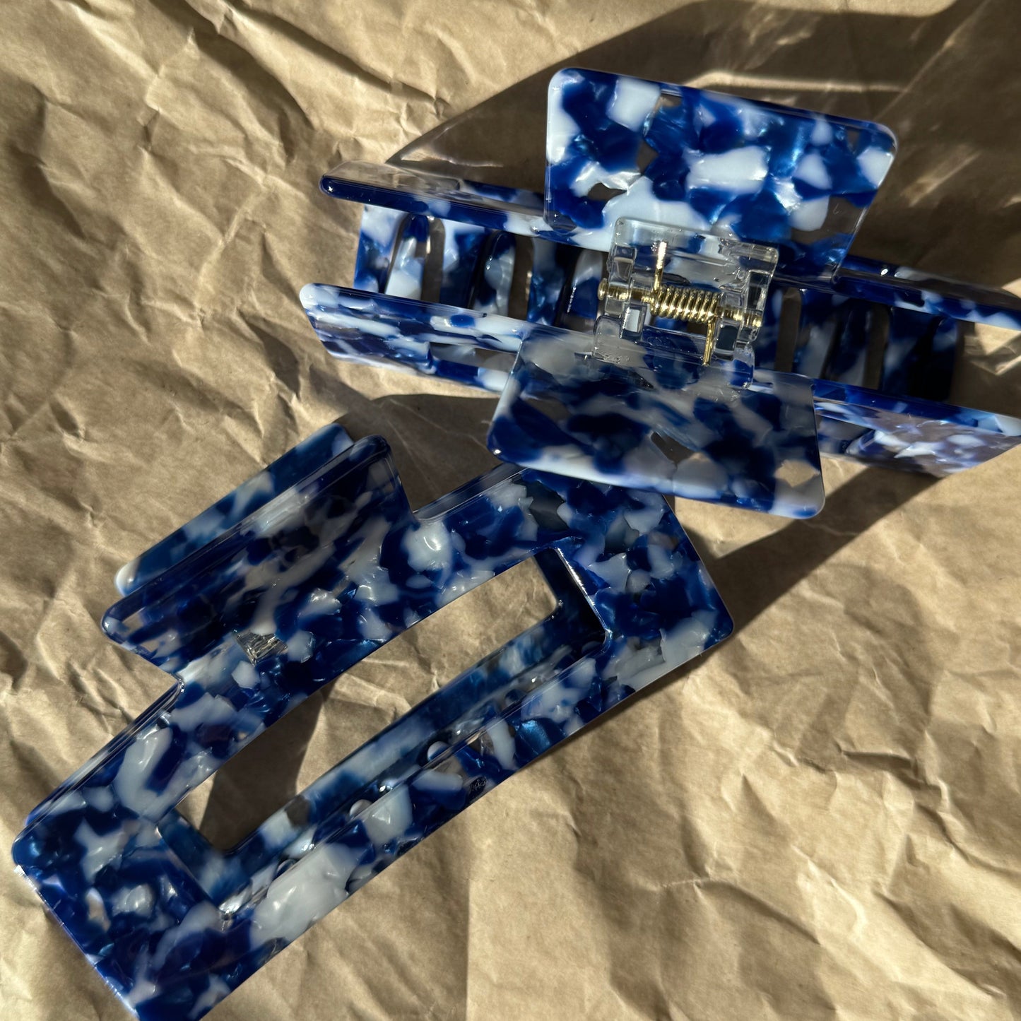 Haarklammer blau