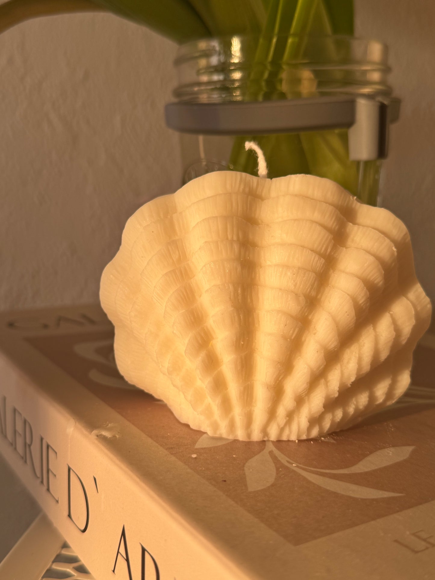 Muschelkerze klein