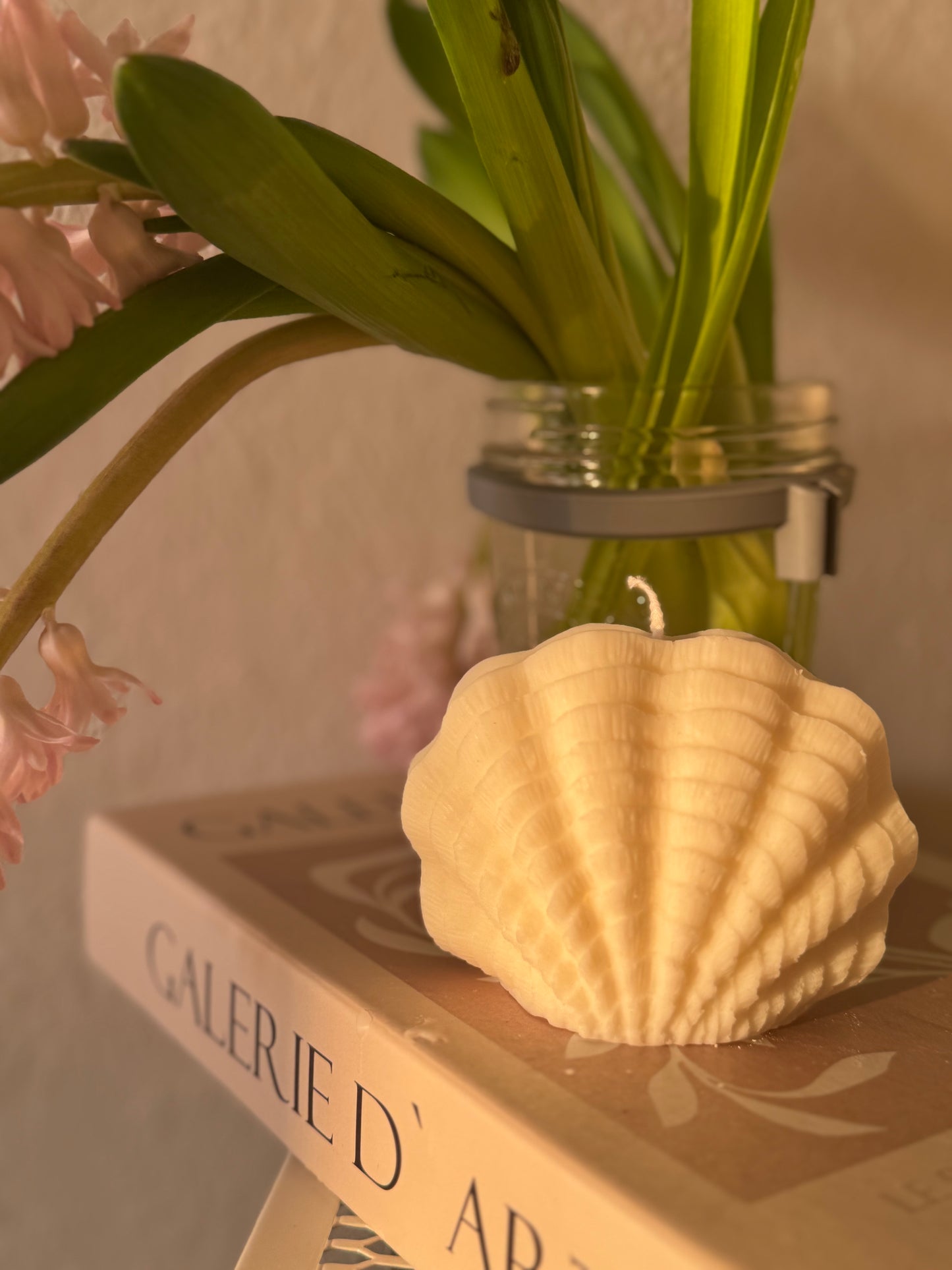Muschelkerze klein