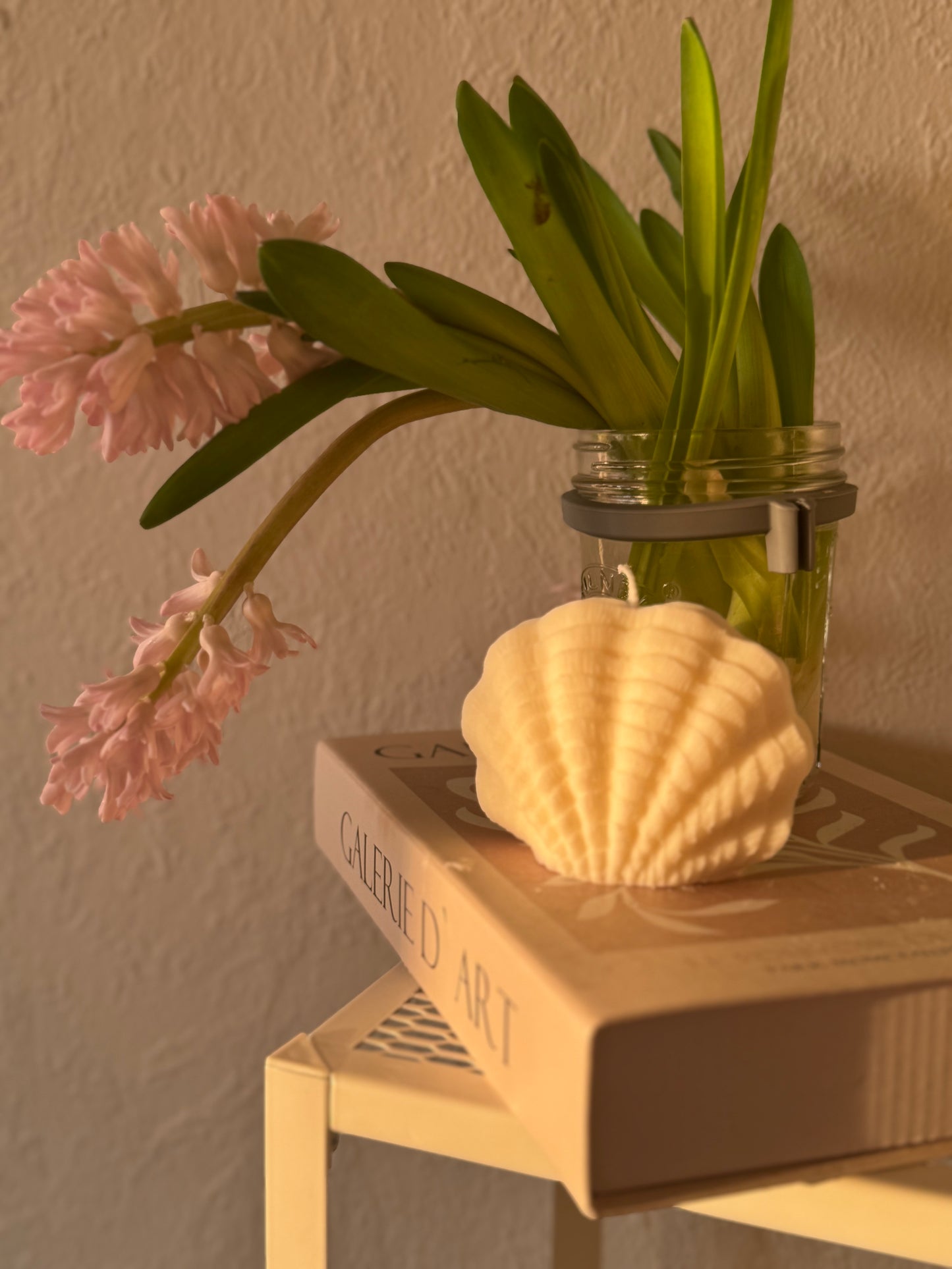 Muschelkerze klein