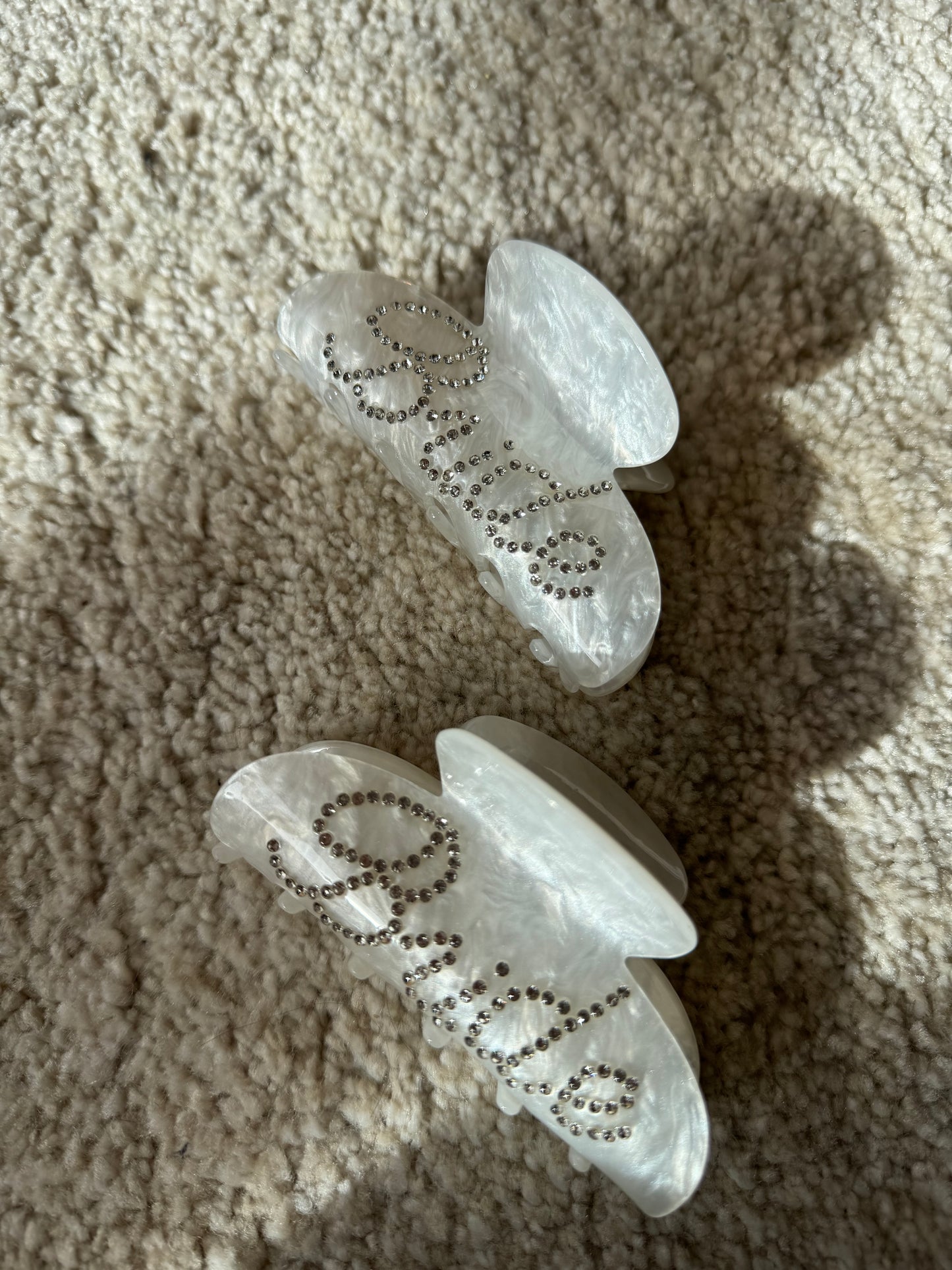 Haarklammer mit Bride Aufschrift