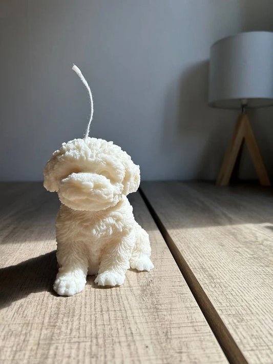 Kerze in Hundeform