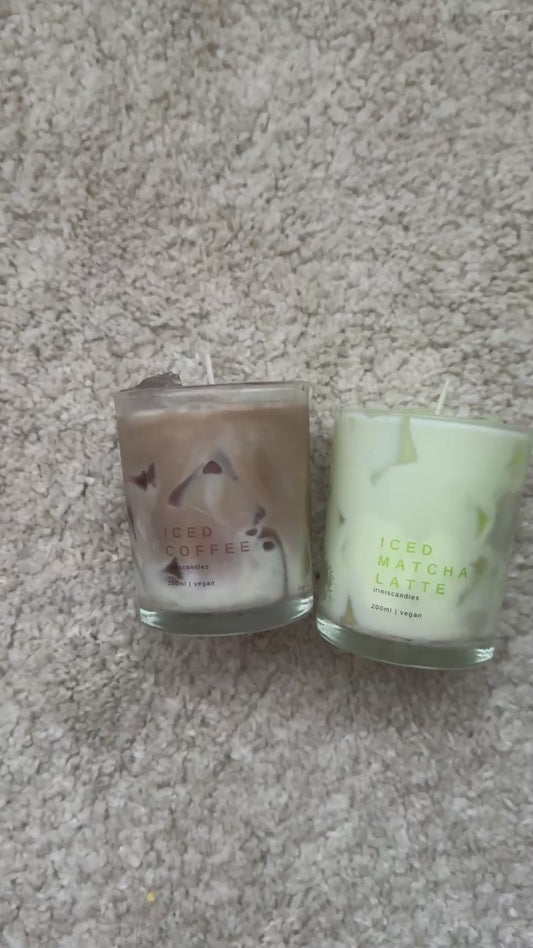 Iced Matcha / Iced Coffee Kerze